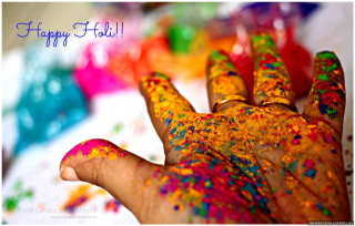 Colorful hand paint happy fall - colour free wallpaper for desktop