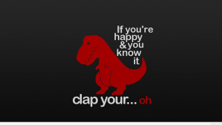 Red dinosaur black background quote - your free wallpaper