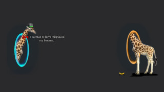 Giraffe blue ring quote hat - a giraffe free wallpaper for desktop