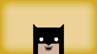 Batman mask smile yellow background 2 - a batman mask free wallpaper