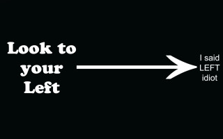 Black white arrows left right - a diagram free wallpaper