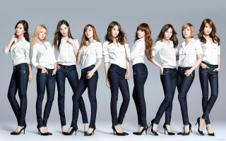 Women white shirts jeans posing - their hip free wallpaper