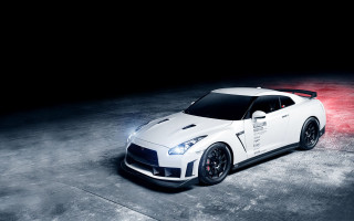 White sports car dark room 17 - panfuturism free wallpaper for desktop