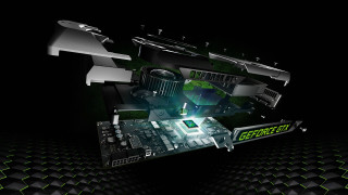Processor greenlogo blackbackground derf rtxon - green letter free wallpaper