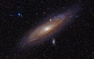 Colorful galaxy bright blue disk - galaxy in the sky free wallpaper