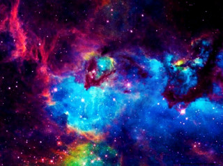 Colorful space stars black background 2 - space free wallpaper for desktop
