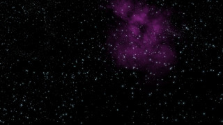 Purple object black sky stars 2 - a black sky free wallpaper