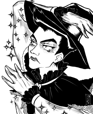 Man witches hat holding bat - bloodborne free wallpaper for mobile