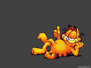 Cartoon character thumbs up black - a thumb free wallpaper for desktop