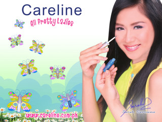 Woman holding pen butterfly wallpaper - airbrush free wallpaper for desktop