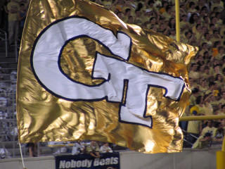 Giant flag stadium crowd people - a.b. frost free wallpaper