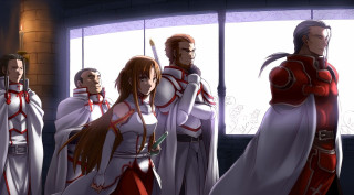 Medieval group people room windows - looking free wallpaper for desktop