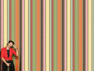 Man striped wallpaper red shirt - a black tie free wallpaper for desktop