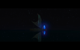 Sailboat floating water night bright - cliff childs free wallpaper