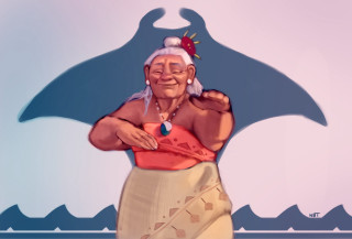 Woman skirt red top giant - a woman in a skirt free wallpaper for desktop