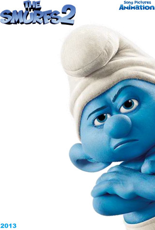 Blue smurf white hat arms - mannerism free wallpaper for mobile