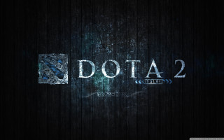 Dota2 dark background white letters - splash art free wallpaper for desktop