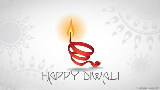 Red candle flame happy diwali - a flame free wallpaper