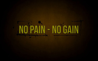 No pain no gain dark - realism free wallpaper