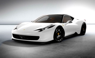 White sports car room light - a black rim free wallpaper