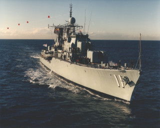 Military ship ocean red flag - douglas robertson bisset free wallpaper