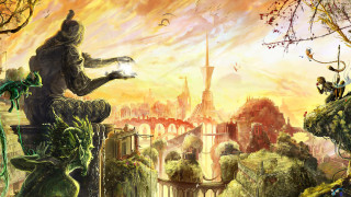 Man sitting statue city bird - anato finnstark free wallpaper