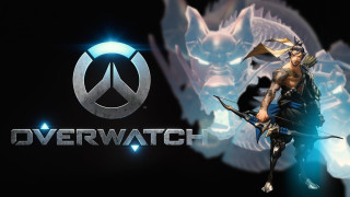 Man bow arrow overwatch logo - a bow and arrow in front free wallpaper