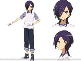 Purple hair white shirt jeans - shirt free wallpaper