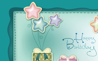 Birthday card stars presents happy - a happy birthday free wallpaper