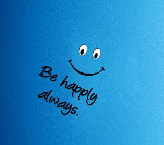 Blue background smiley face be - a blue background free wallpaper for tablet