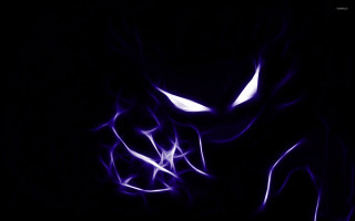 Glowing purple face shock art - a white outline free wallpaper