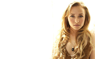 Woman long hair necklace white 2 - long hair and a necklace free wallpaper