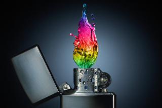 Colorful object lighter holder water - top of it free wallpaper for desktop