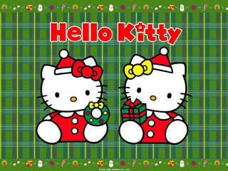 Hello kitty christmas card present - present free wallpaper for desktop