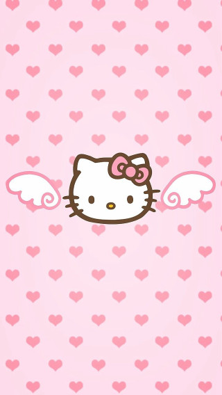 Hello kitty wallpaper hearts wings - kitty wallpaper free wallpaper
