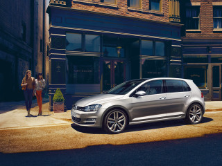 Silver car woman walking street - the side of a street next free wallpaper