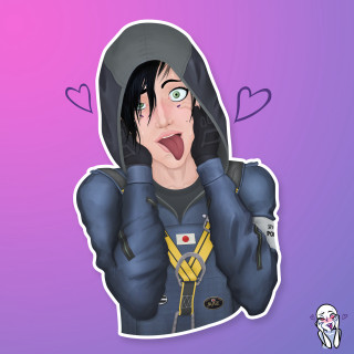 Cartoon person hoodie surprised expression - bálint kiss free wallpaper for tablet