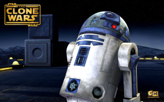 Robot standing star wars scene - scene free wallpaper for desktop