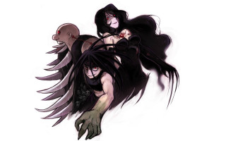 Demon gothic bare shoulders red - a couple of people free wallpaper