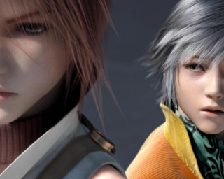 Final fantasy 2girls closeup brown - different hair style free wallpaper