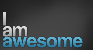 I am awesome blue gray - awesome free wallpaper