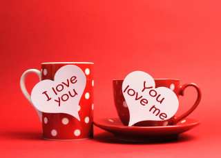 Red cups hearts i love 2 - me free wallpaper for desktop