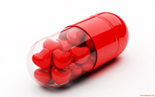 Red pill hearts white surface 2 - charles martin free wallpaper