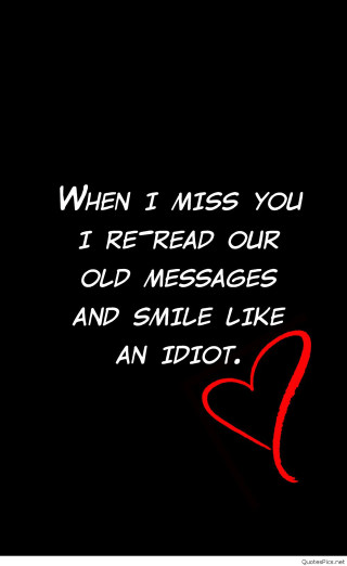 Red heart message written on - text free wallpaper for mobile