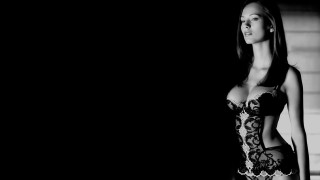 Woman lingerie dark room black - video art free wallpaper