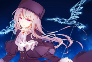 Girl long hair hat blue - long hair and a hat free wallpaper for desktop