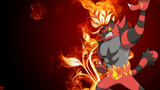 Cartoon character fire flames black - pokemon free wallpaper