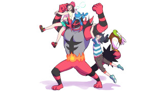 Costumed dancers cartoon fire chest - their chest free wallpaper