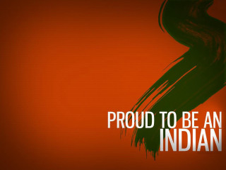 Proud to be an indian - text free wallpaper for desktop