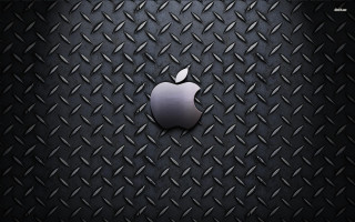 Black diamond apple background polished - an apple logo free wallpaper